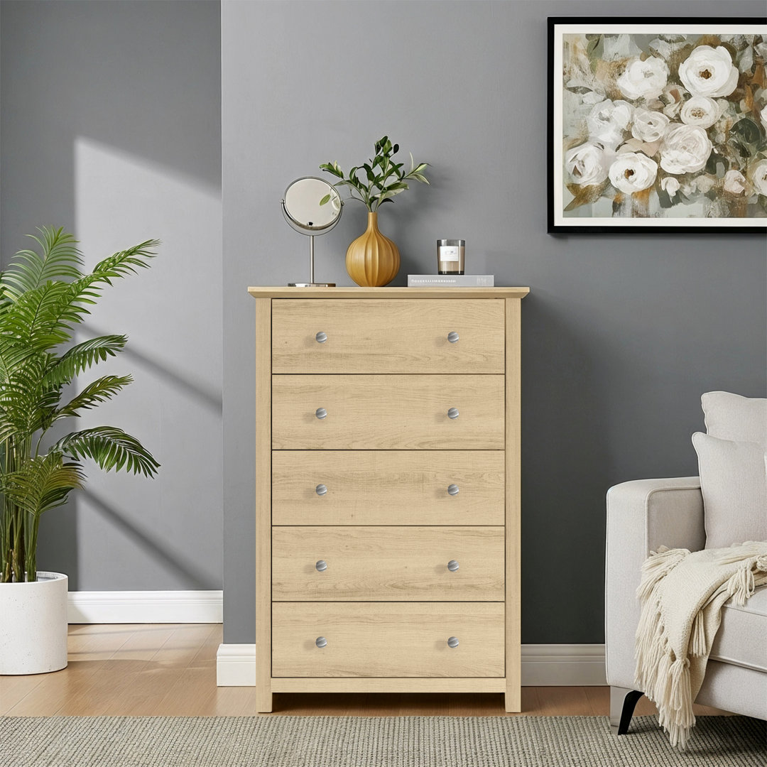 Tevrat 5 Drawers 31.1" W Dresser